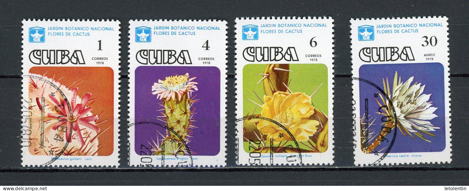 CUBA -  FLORE  N°Yt 2054+2055+2056+PA 283 Obl - Usati