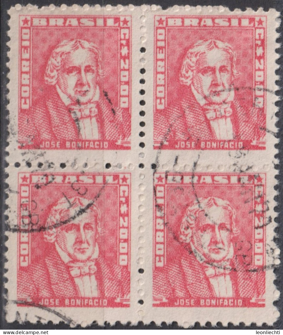 1959 Brasilien ° Mi:BR 871xII, Sn:BR 800, Yt:BR 678,José Bonifácio Andrada E Silva, Portraits - Famous People In Brazil - Used Stamps