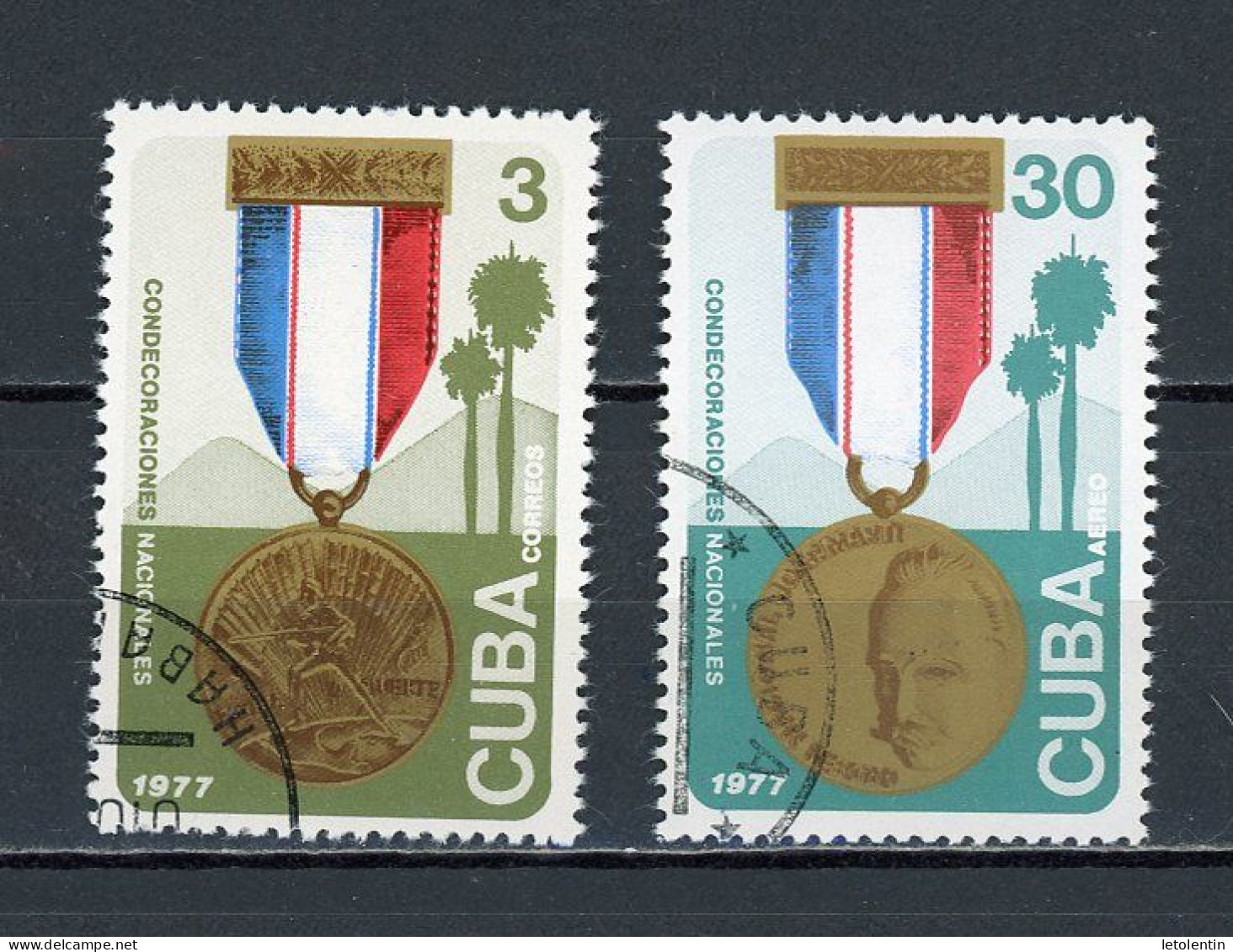 CUBA -  DÉCORATION  N°Yt 2017+PA 259 Obl. - Used Stamps