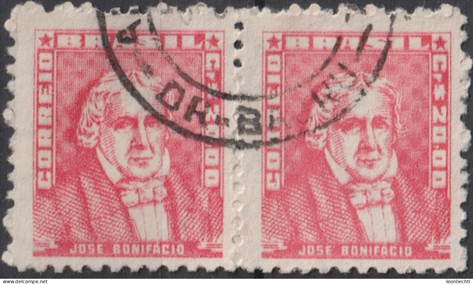 1959 Brasilien ° Mi:BR 871xII, Sn:BR 800, Yt:BR 678,José Bonifácio Andrada E Silva, Portraits - Famous People In Brazil - Used Stamps