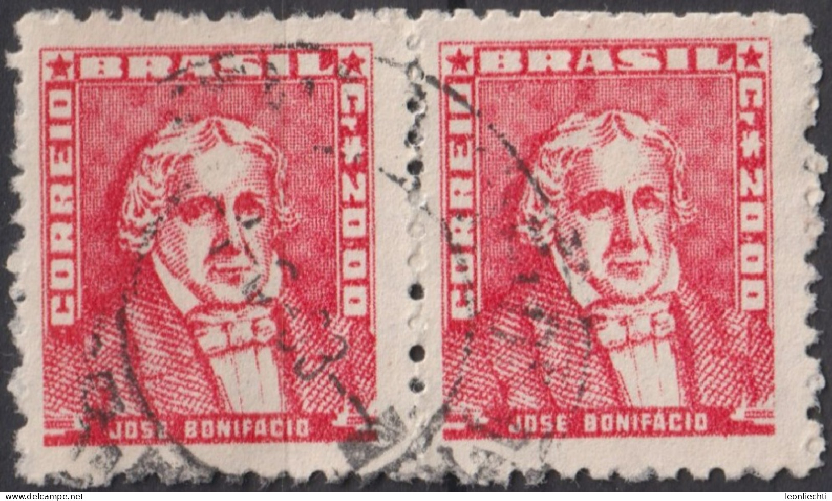 1959 Brasilien ° Mi:BR 871xII, Sn:BR 800, Yt:BR 678,José Bonifácio Andrada E Silva, Portraits - Famous People In Brazil - Used Stamps
