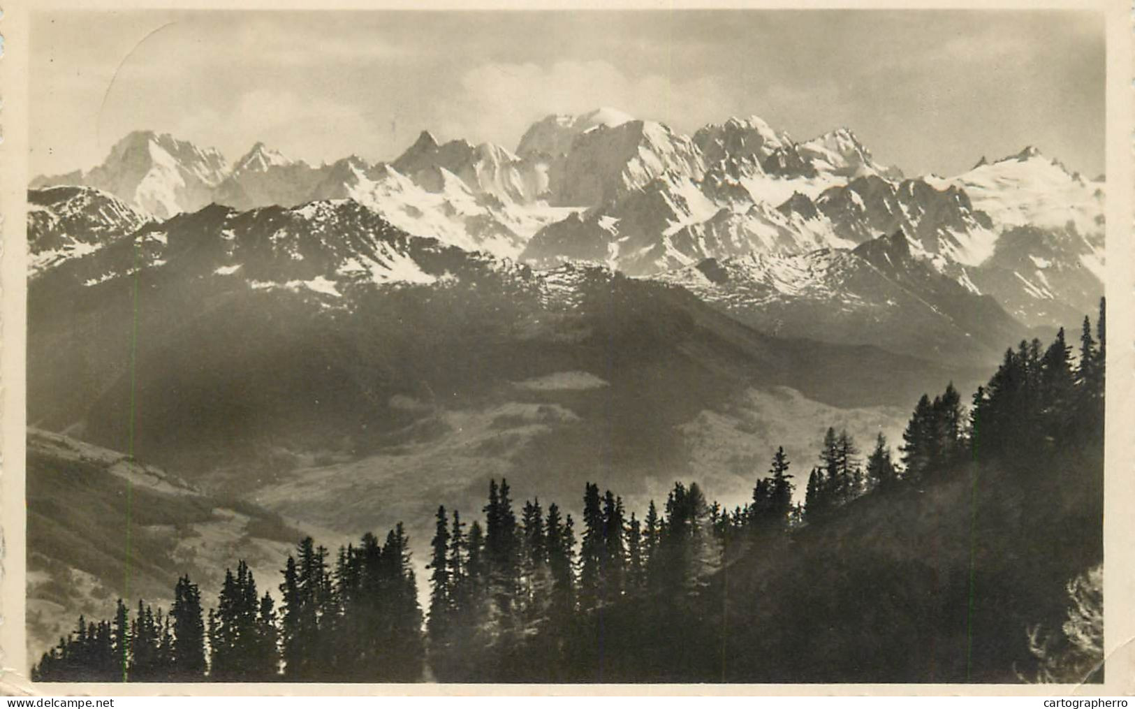 Switzerland Crans Valais - Vue De Mont Blanc - Crans-Montana