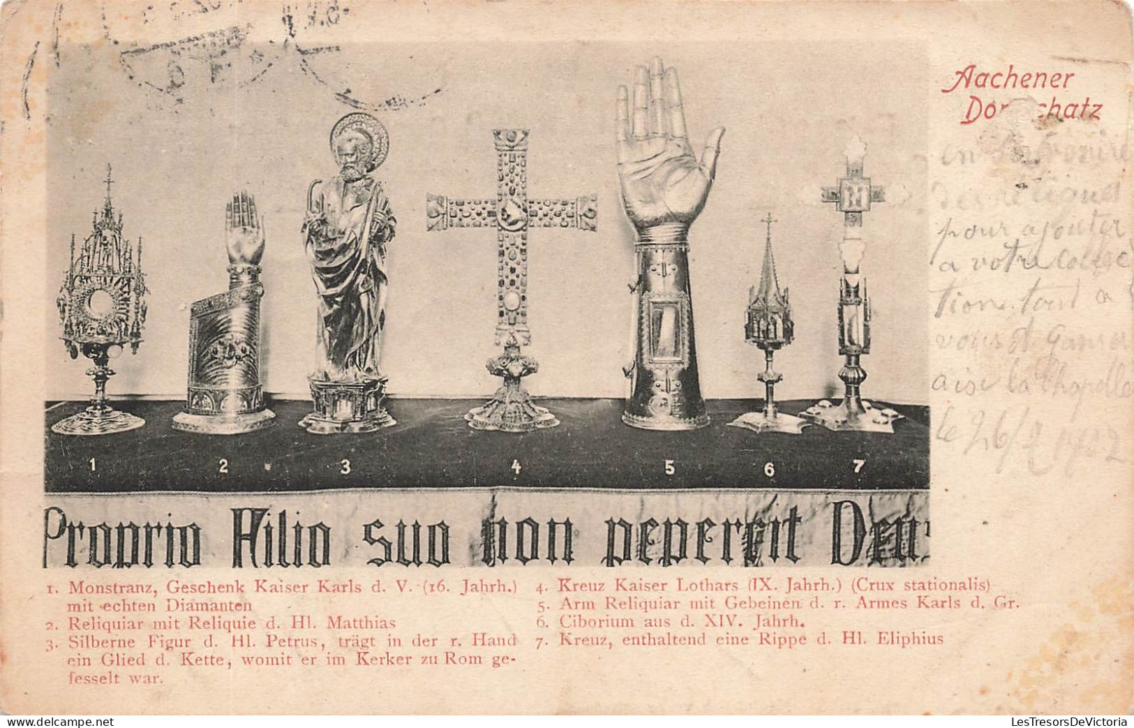 RELIGION - Christianisme - Proprio Hilio Suo Non Pepereit Deus - Aachener  - Carte Postale Ancienne - Heiligen