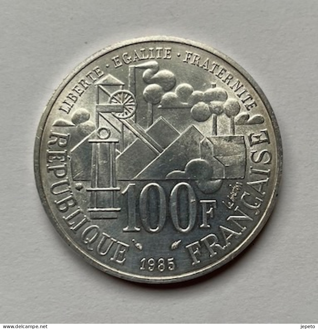 Germinal, 100 Francs, 1985, SPL, Argent, KM:957, Le Franc:F.453 - Commemoratives
