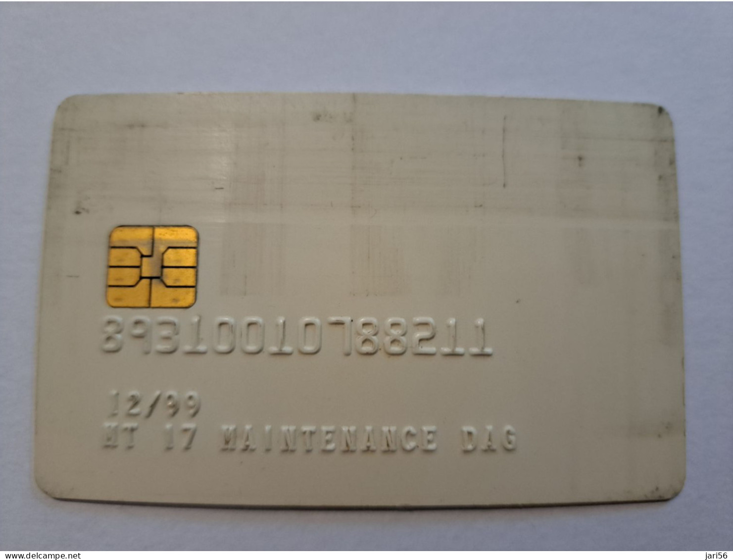 NETHERLANDS  /CHIPCARD/ MAINTENANCE  PTT TELECOM/TELECARD/ WHITE DAG  / VERY RARE !!  / DATE 12/99   ** 16307** - [4] Test & Servicios