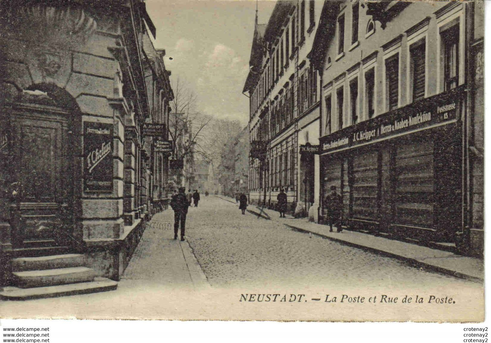 Basse Saxe NEUSTADT La Poste Et Rue De La Poste En 1928 Magasin KEIPPER ? - Neustadt Am Rübenberge