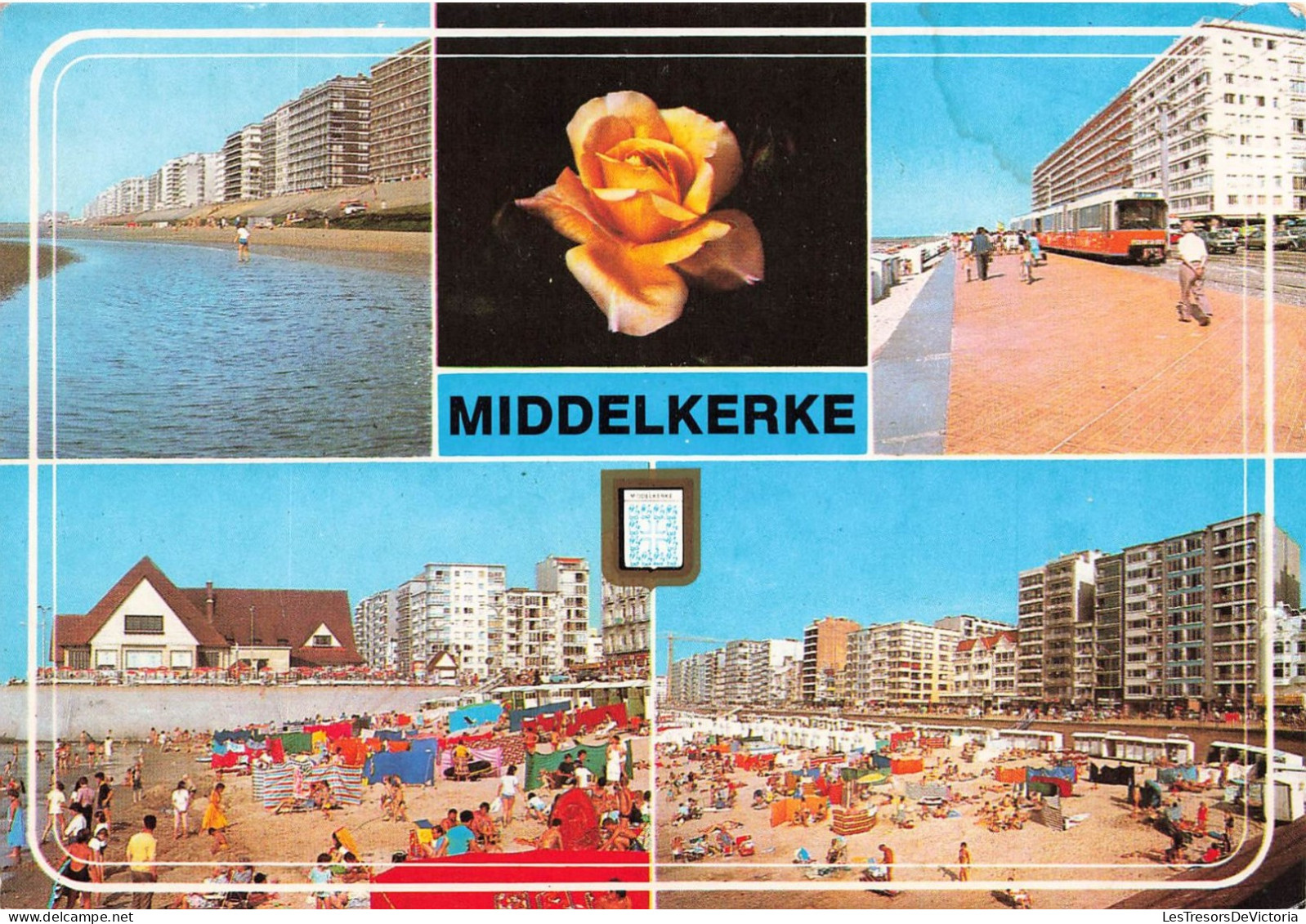 BELGIQUE - Middelkerke - Groeten Uit - Un Bonjour De - Plage - Océan - Serviettes De Bain - Animé - Carte Postale - Middelkerke