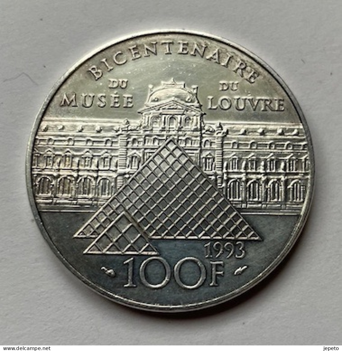 100 FRANCS 1993 LE LOUVRE ARGENT SUP/FDC - Gedenkmünzen