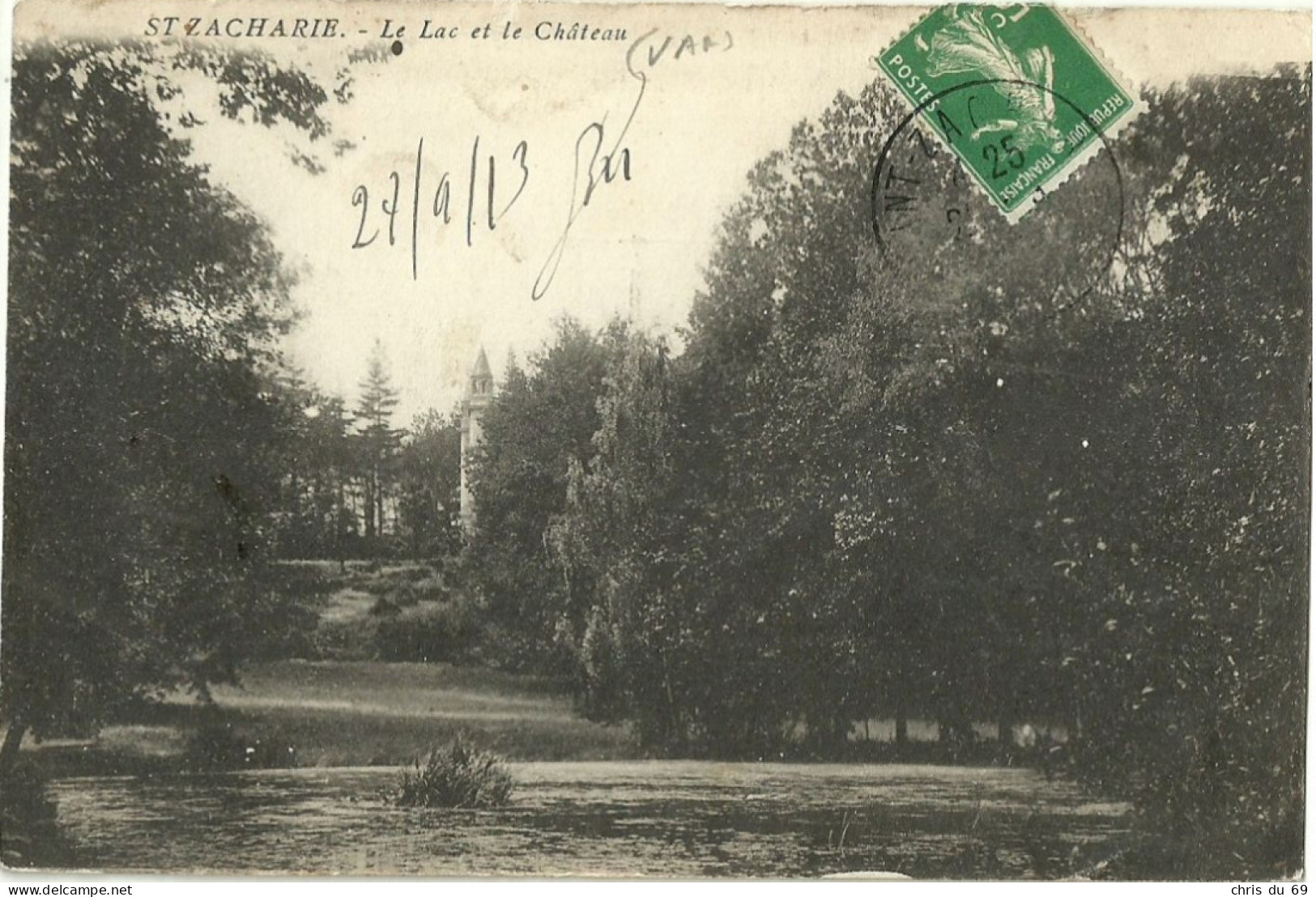 Saint Zacharie Le Lac Et Le Chateau - Saint-Zacharie
