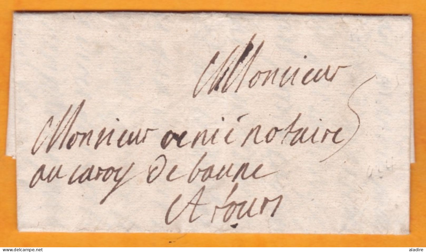 1705 - Lettre Pliée Avec Correspondance De 2 Pages De PARIS Vers TOURS, Indre Et Loire - Taxe 5 - Règne De Louis XIV - 1701-1800: Precursors XVIII