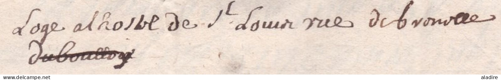 1705 - Lettre Pliée Avec Correspondance De 2 Pages De PARIS Vers TOURS, Indre Et Loire - Taxe 5 - Règne De Louis XIV - 1701-1800: Precursors XVIII