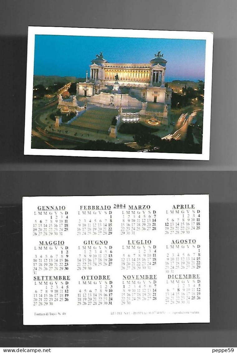 Calendarietto Pubblicitario 2004 - Roma 03 - Tamaño Pequeño : 2001-...