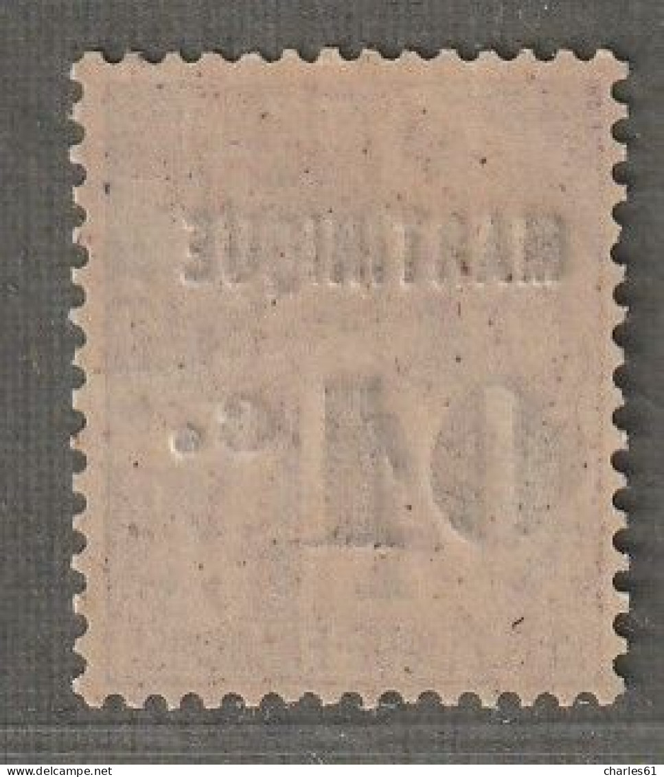 MARTINIQUE - N°8 ** (1888-91) 01 Sur 4c Violet-brun - Neufs