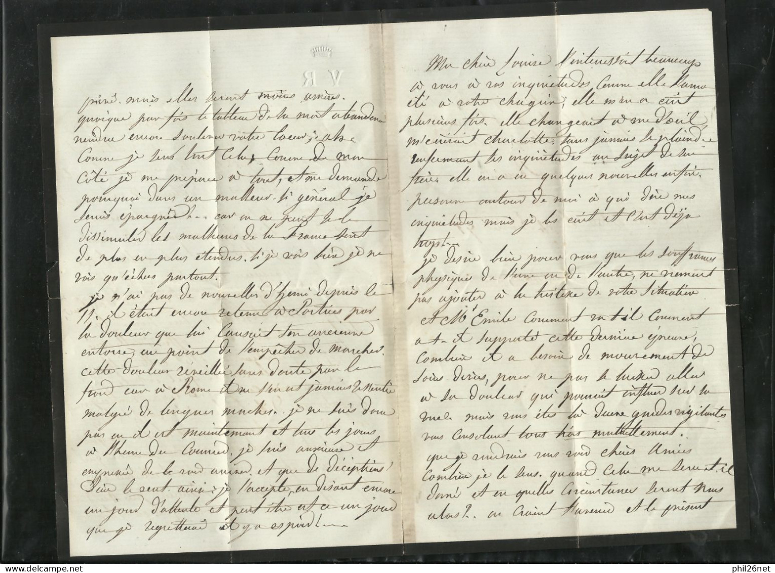 Lettre De Deuil Monastier Sur Gazeilles 25/01/1871 Via Le Puy Le 25/01 Pour Beaujeu Le 27/01/1871 Avec N°45B  TB So!dé ! - 1870 Emission De Bordeaux