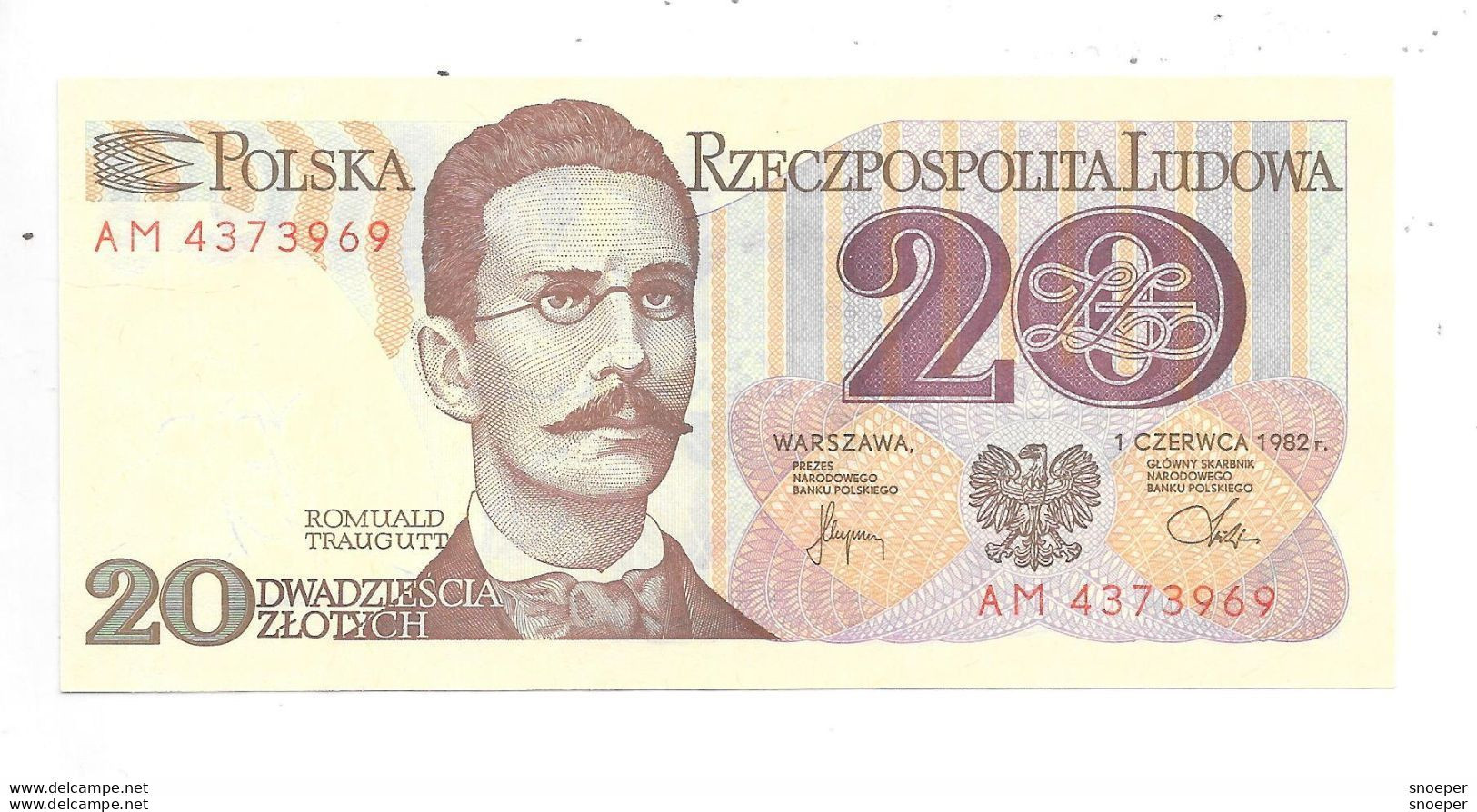 *Polen 20 Zlotych  1982    149  Unc - Polen