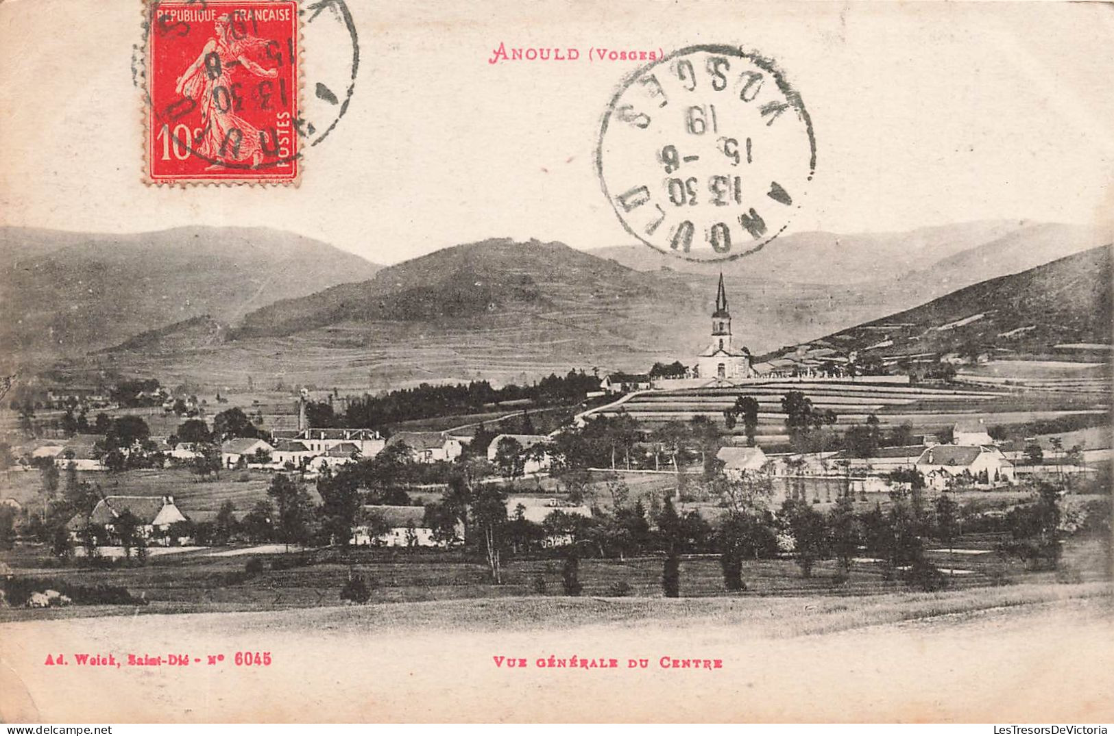 FRANCE - Anould - Vue Générale Du Centre - Carte Postale Ancienne - Anould