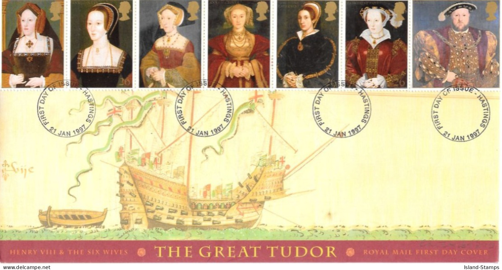 1997 Henry VIII Unaddressed FDC Tt - 1991-2000 Decimal Issues