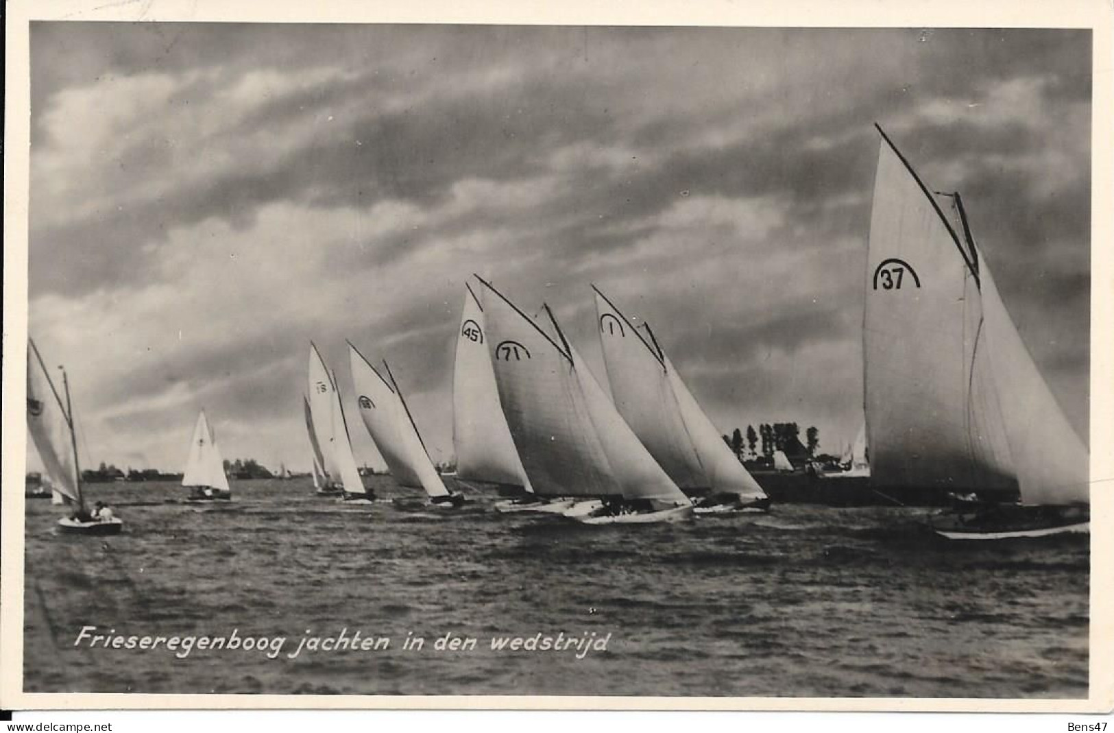 Sneek Friese Regenboog Jachten In Den Wedstrijd Gelopen 17-8-1943 - Sneek