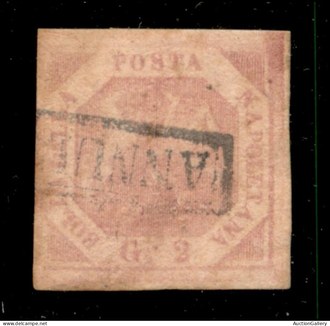 Antichi Stati Italiani - Napoli - 1858 - 2 Grana Lilla Rosa (5b) - Usato - Altri & Non Classificati