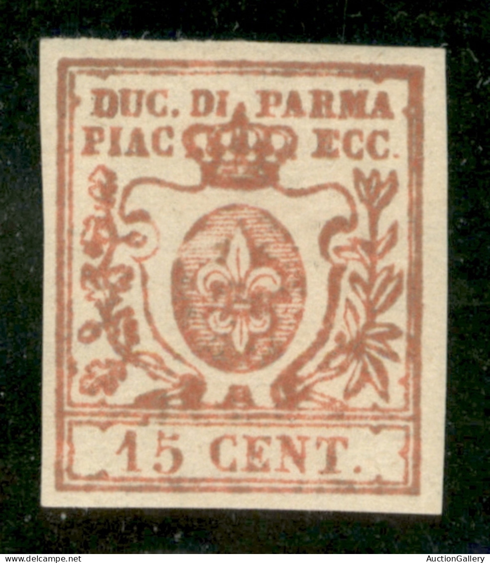 Antichi Stati Italiani - Parma - 1859 - 15 Cent (9ab) - Stampa Oleosa - Ottimi Margini - Gomma Originale - Molto Bello - - Autres & Non Classés