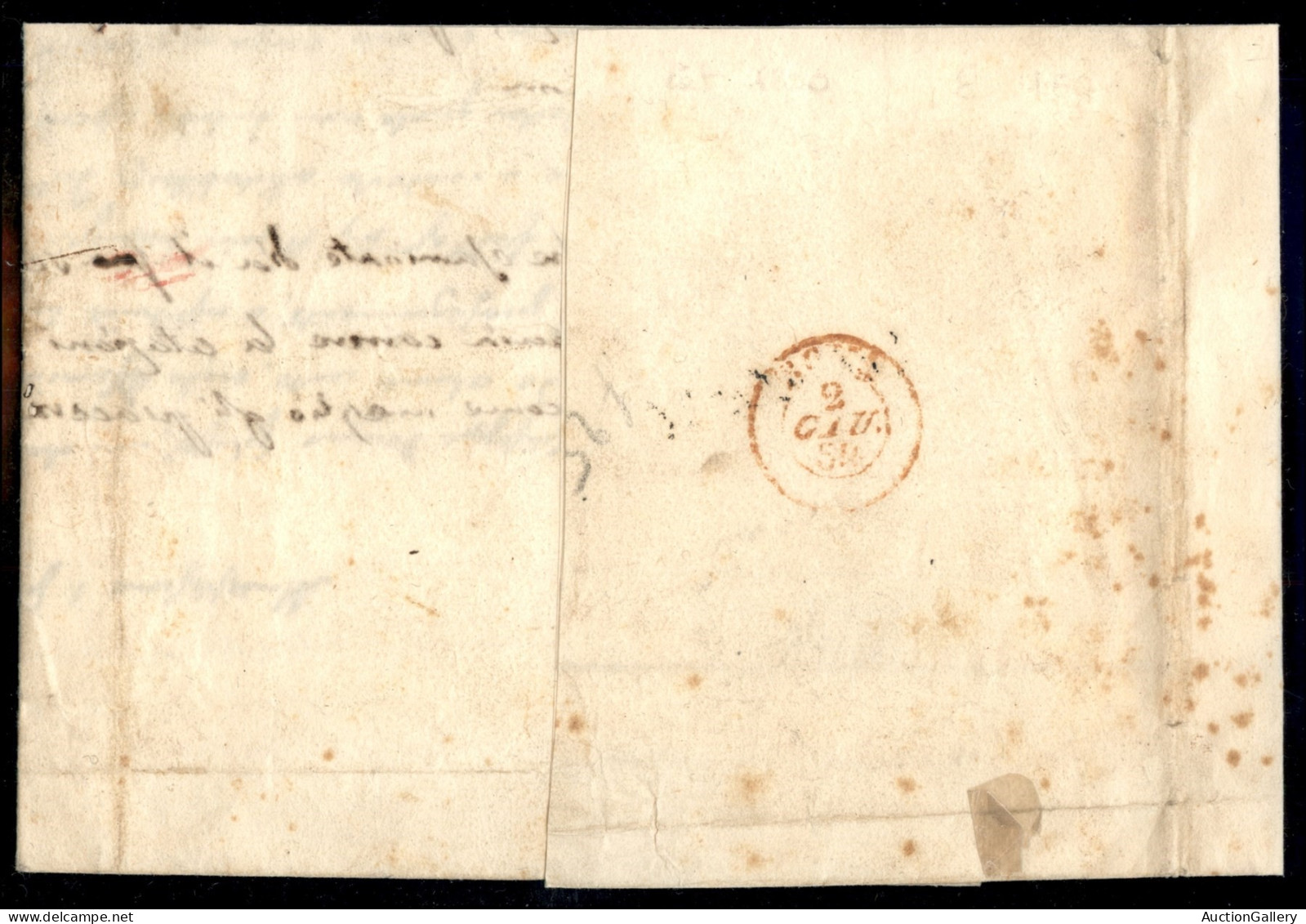 Antichi Stati Italiani - Stato Pontificio - Montefiascone - Tre 6 Bai (7) Su Lettera Per Roma Del 1.6.1854 - Difetti - D - Other & Unclassified