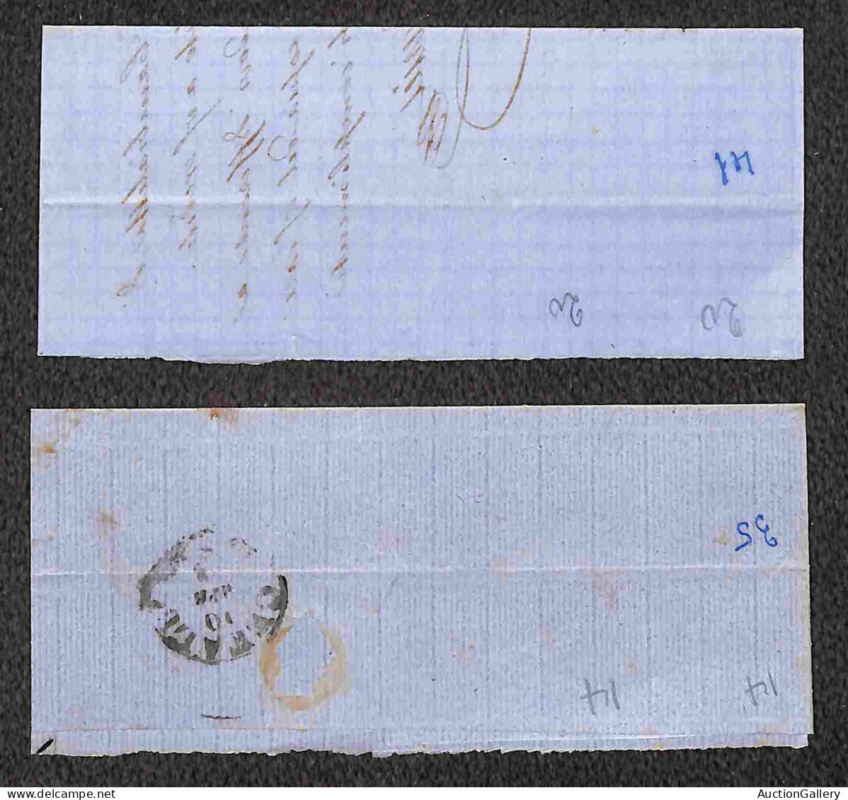 Regno - Vittorio Emanuele II - 1861/1863 - Quattro Testatine Di Lettere Col 5 Cent (Sardegna) In Coppia Orizzontale E St - Other & Unclassified