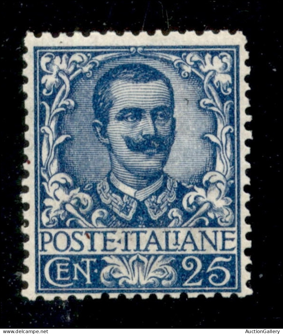 Regno - Vittorio Emanuele III - 1901 - 25 Cent Floreale (73) - Gomma Integra - Molto Bello - Autres & Non Classés