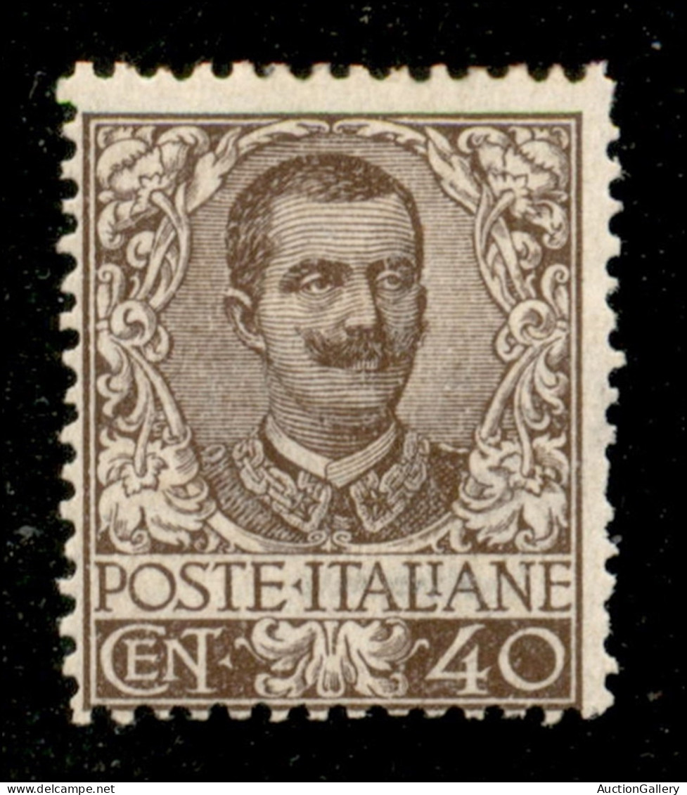 Regno - Vittorio Emanuele III - 1901 - 40 Cent Floreale (74) - Gomma Integra - Diena - Other & Unclassified