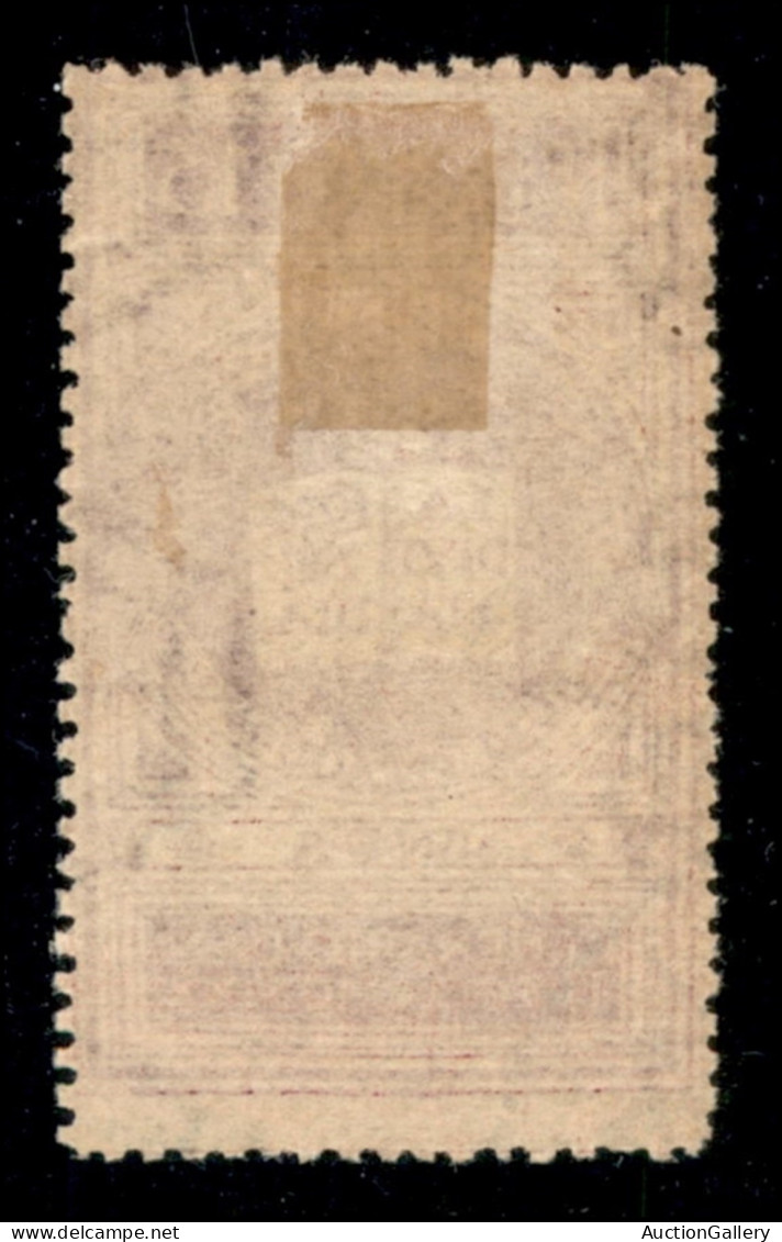 Regno - Vittorio Emanuele III - 1921 - 15 Cent Dante Rosa Brunastro (116B) Usato - Cert. AG - Otros & Sin Clasificación