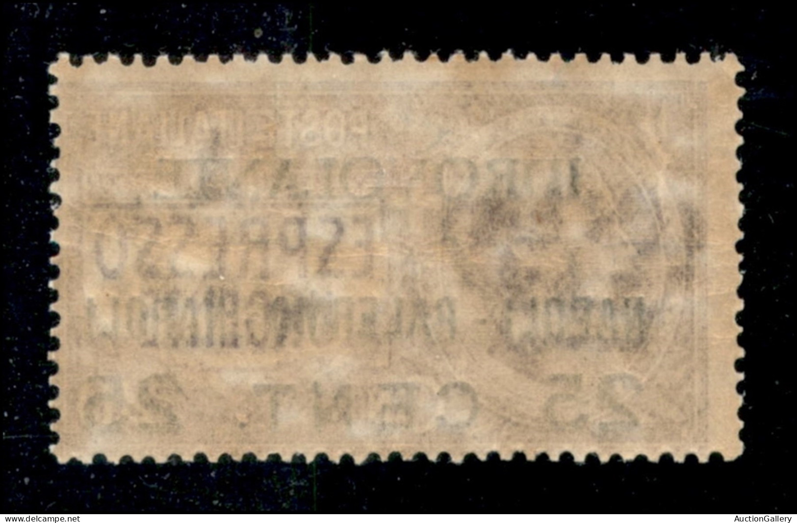 Regno - Posta Aerea - 1917 - 25 Cent Napoli Palermo (2ac) Con Soprastampa A Destra - Gomma Originale - Otros & Sin Clasificación