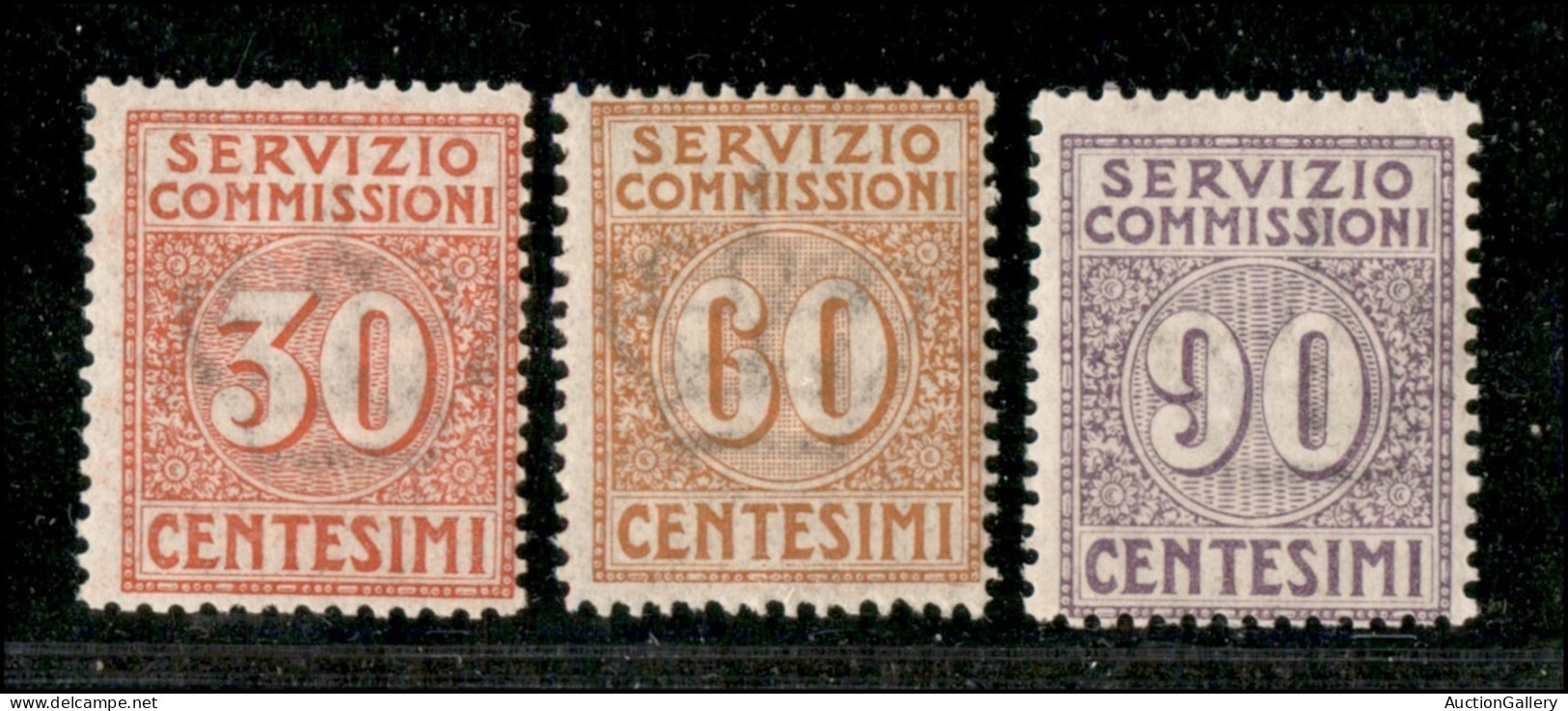 Regno - Servizi - 1913 - Cifra (1/3) - Serie Completa - Gomma Integra - Autres & Non Classés