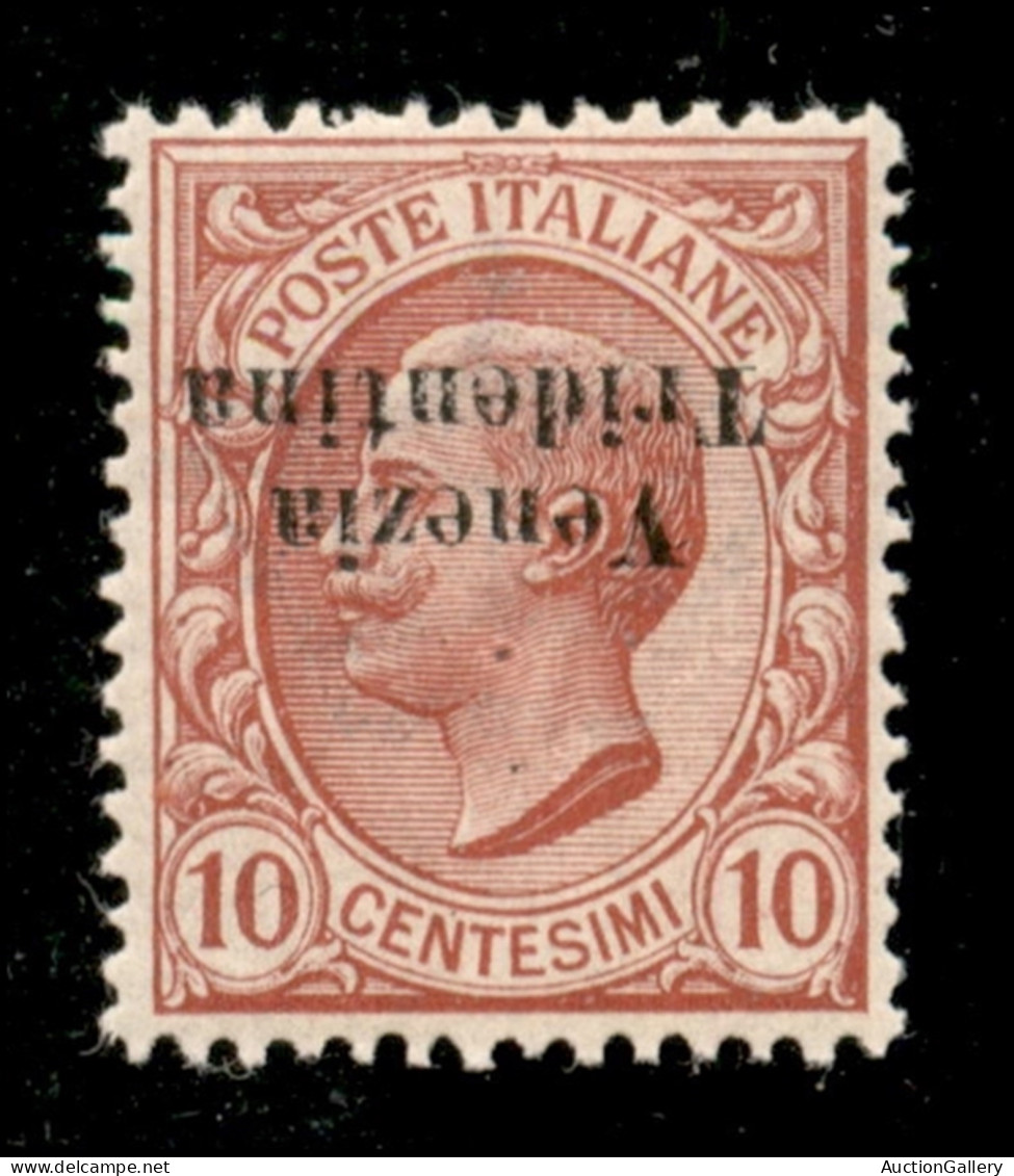 Occupazioni I Guerra Mondiale - Trentino-Alto Adige - 1918 - 10 Cent (22aa) Con Soprastampa Capovolta - Gomma Integra - Autres & Non Classés