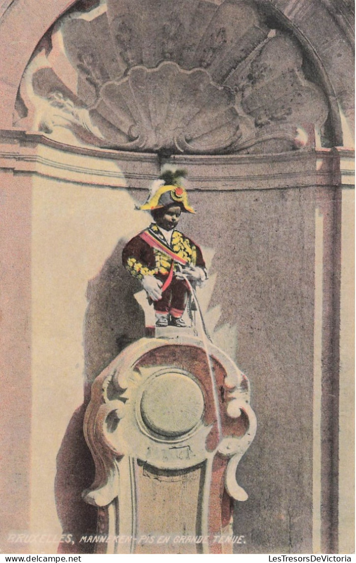 BELGIQUE - Bruxelles - Manneken Pis En Grande Tenue - Colorisé - Carte Postale Ancienne - Monuments, édifices