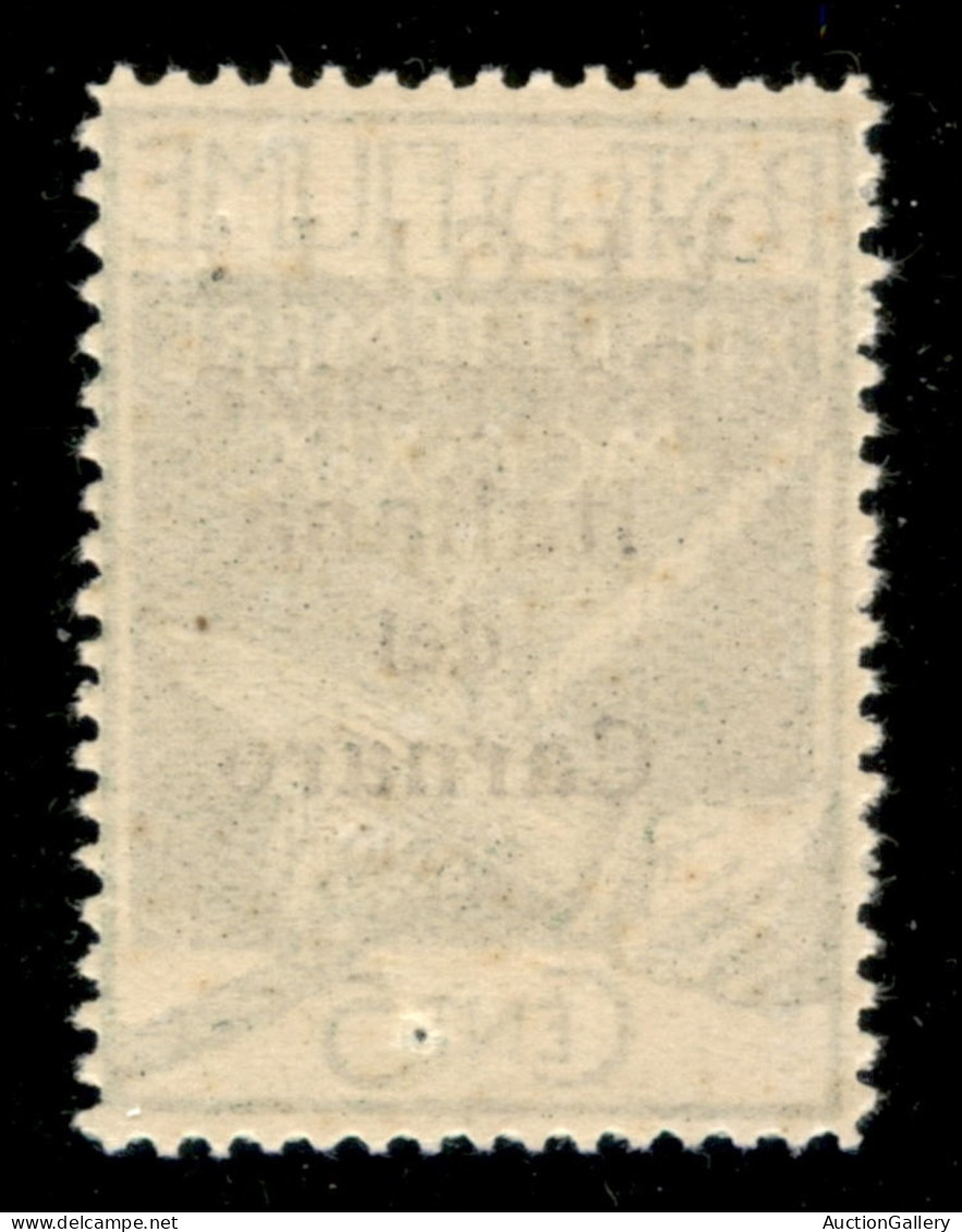 Occupazioni I Guerra Mondiale - Veglia - 1920 - 5 Cent Soprastampato (5 - Varietà) - VEGLIA Con Stampa Della A Incomplet - Autres & Non Classés