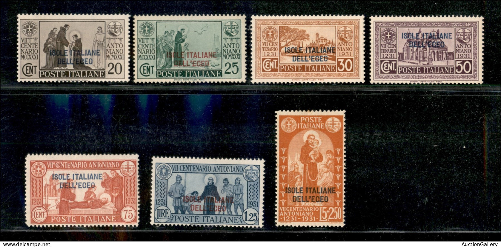 Colonie - Emissioni Generali - 1931 - S. Antonio (37/43) - Serie Completa - Gomma Originale - Andere & Zonder Classificatie