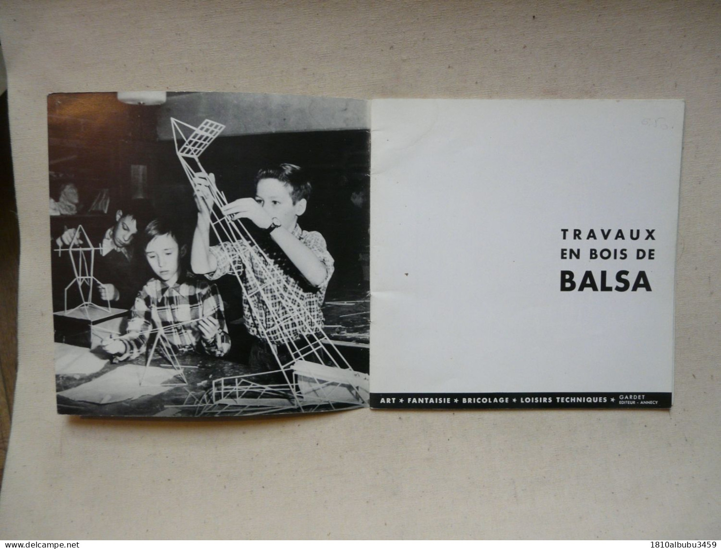 NOTICE - TRAVAUX EN BOIS BALSA 1969 - Bricolage / Technique