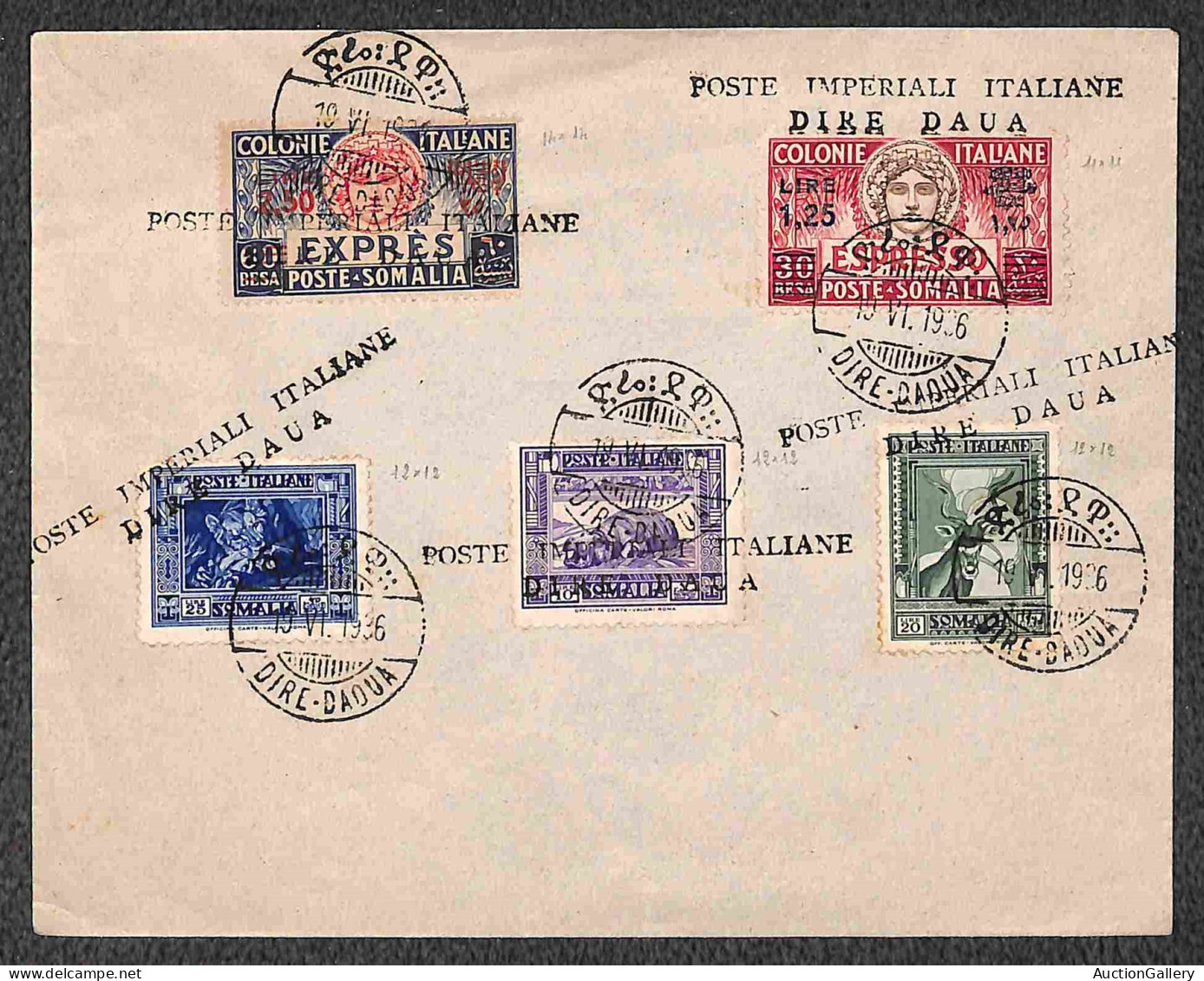 Colonie - Etiopia - Dire Daua (P.ti 12) + Dire Daua Poste Imperiali Italiane (Pti. R) - Pittorica (174 + 177 + 179/184 + - Other & Unclassified