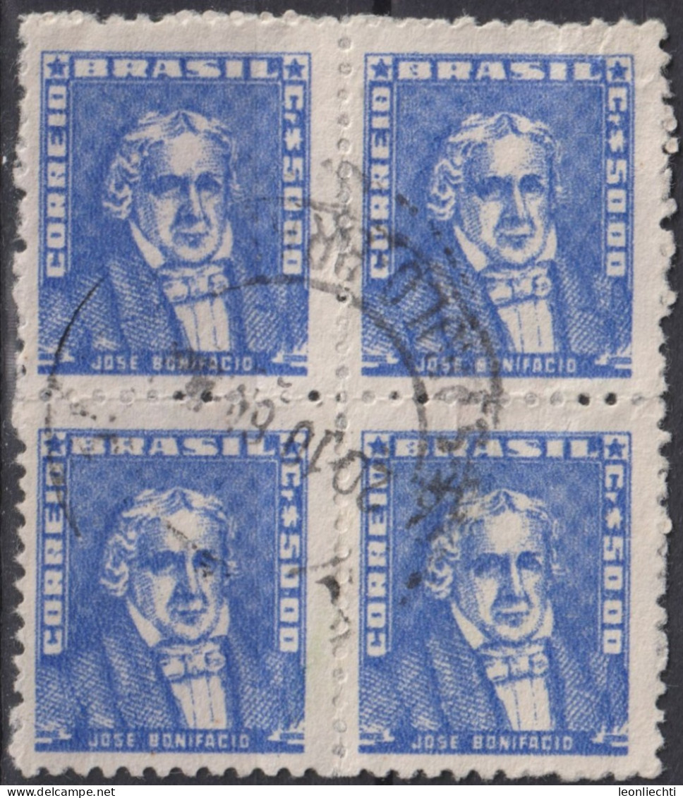 1959 Brasilien ° Mi:BR 872xII, Sn:BR 801, Yt:BR 679,José Bonifácio Andrada E Silva, Portraits - Famous People In Brazil - Gebraucht