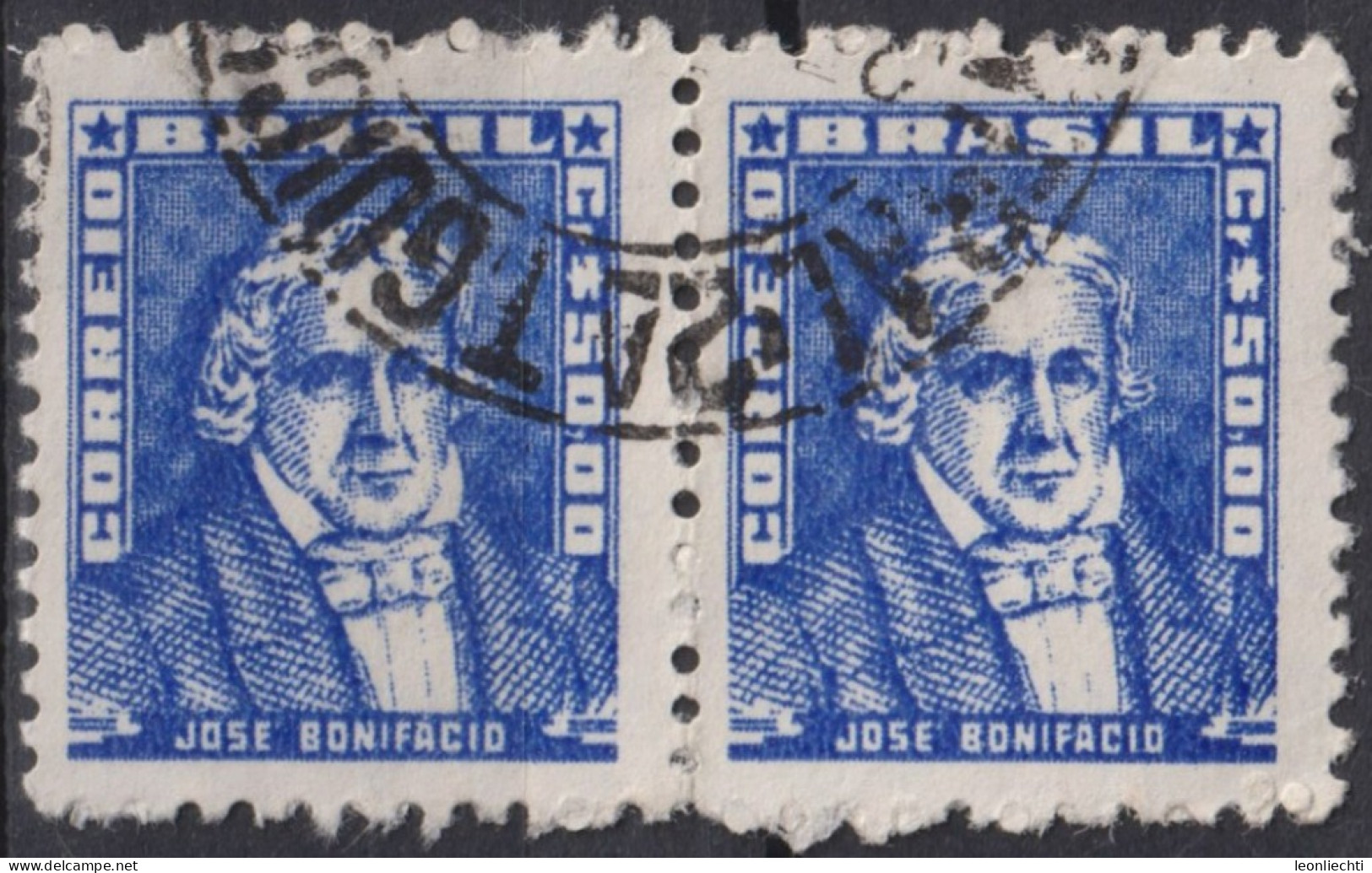 1959 Brasilien ° Mi:BR 872xII, Sn:BR 801, Yt:BR 679,José Bonifácio Andrada E Silva, Portraits - Famous People In Brazil - Used Stamps