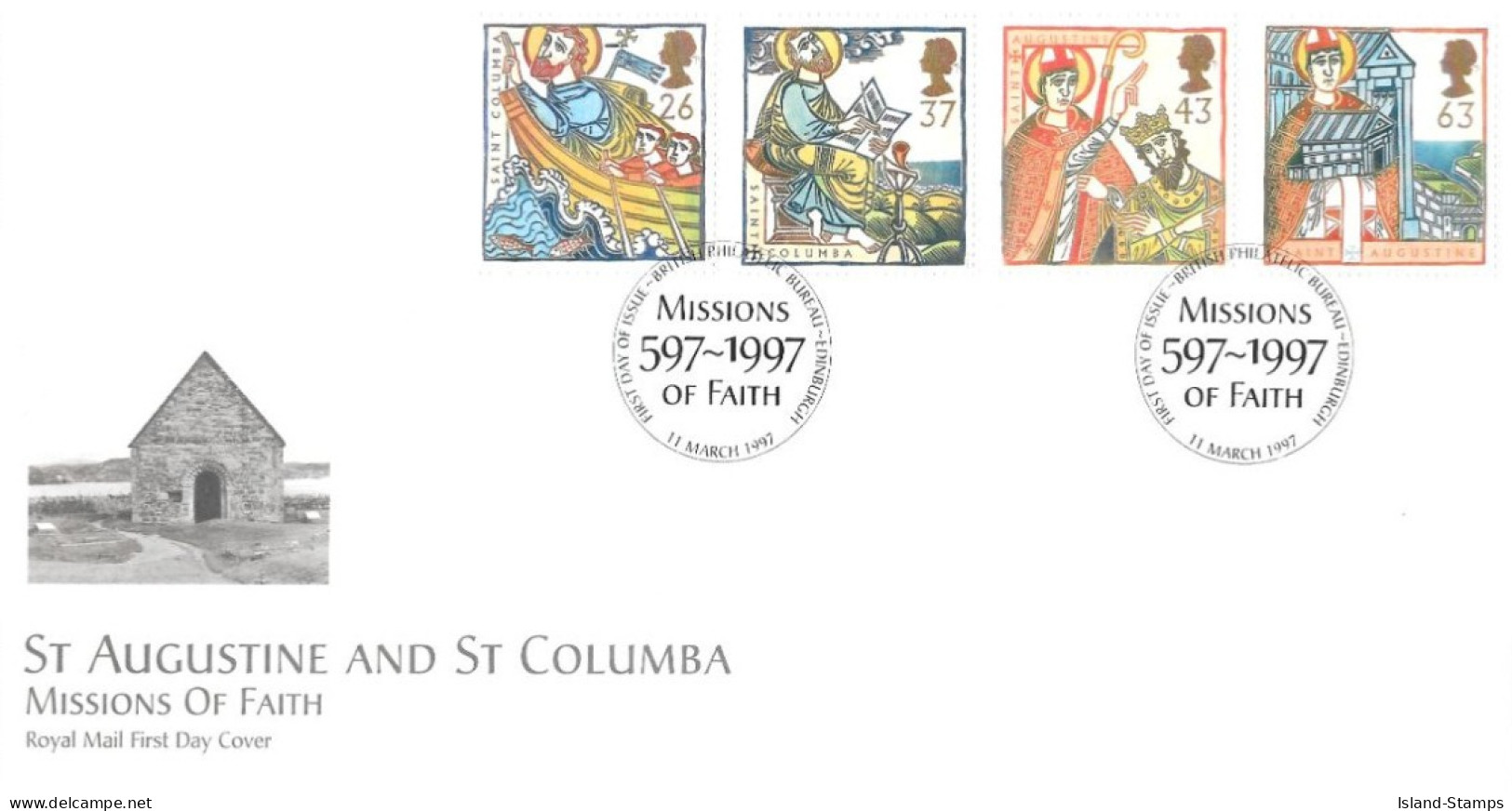 1997 Religion Unaddressed FDC Tt - 1991-2000 Em. Décimales