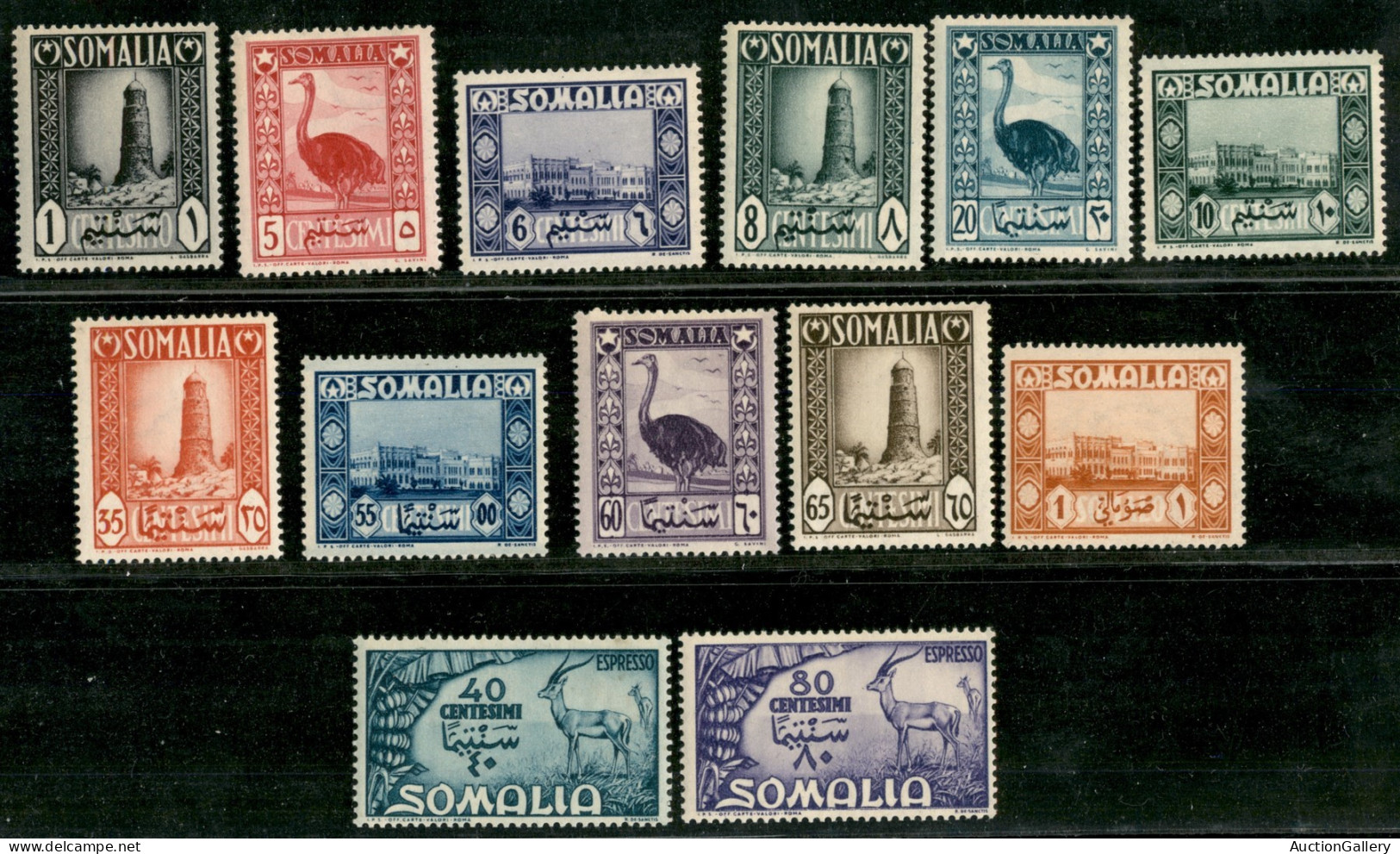 Occupazioni Straniere Delle Colonie - Somalia A.F.I.S. - 1950  - Pittorica (1/11 + Espressi 1/2) - Emissione Completa  - - Sonstige & Ohne Zuordnung