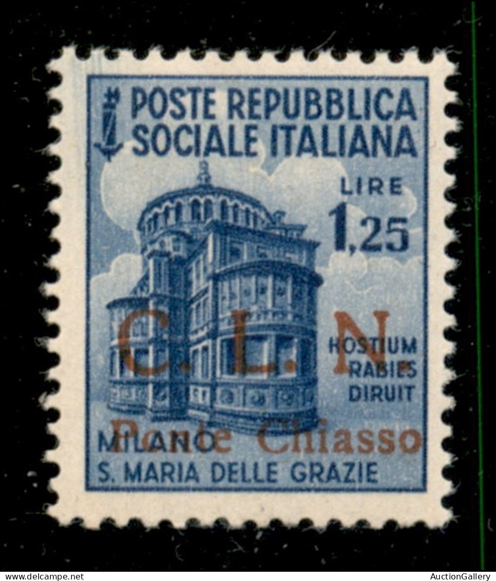 C.L.N. - Ponte Chiasso - 1945 - 1,25 Lire (9) - Gomma Integra - Vignati (750) - Andere & Zonder Classificatie