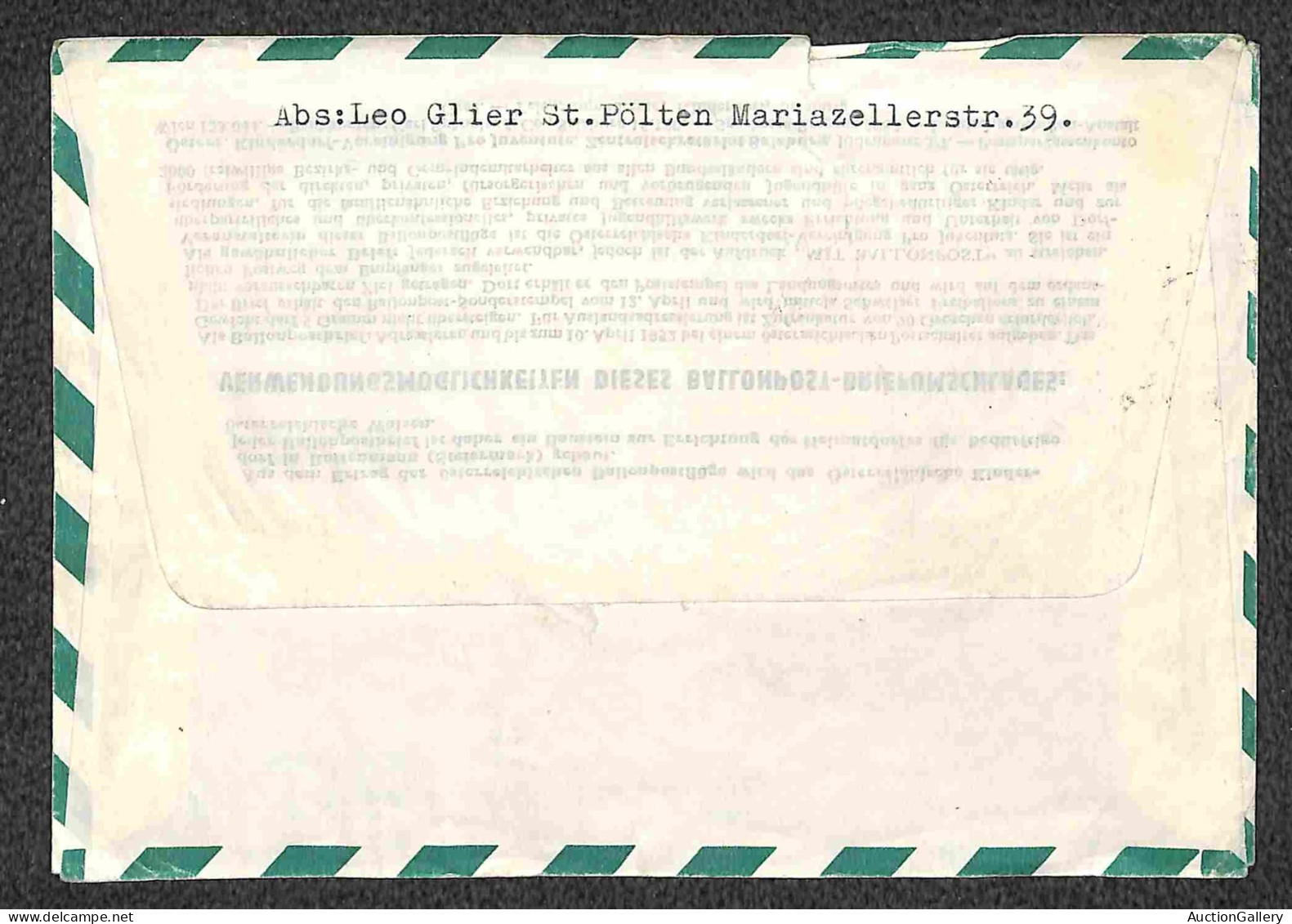Aerogrammi  - Austria - 1952 (12 Aprile) - Bregenz Ballonpost - Tre Aerogrammi - Andere & Zonder Classificatie
