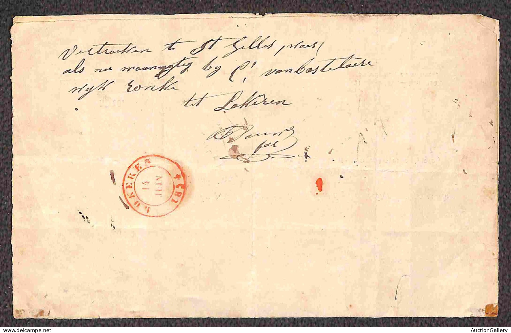 Europa - Belgio - 1854/1866 - Quattro lettere da Anversa (1853 + 1858) Liege (1866) e Lokeren (rosso 1854) - tassate