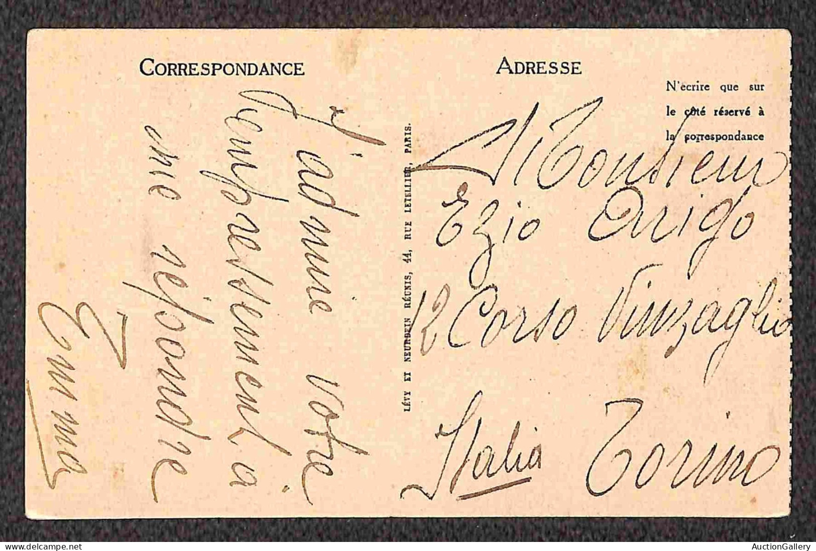 Europa - Francia - 1904/1936 - 6 Cartoline (animate) Usate Nel Periodo - Autres & Non Classés
