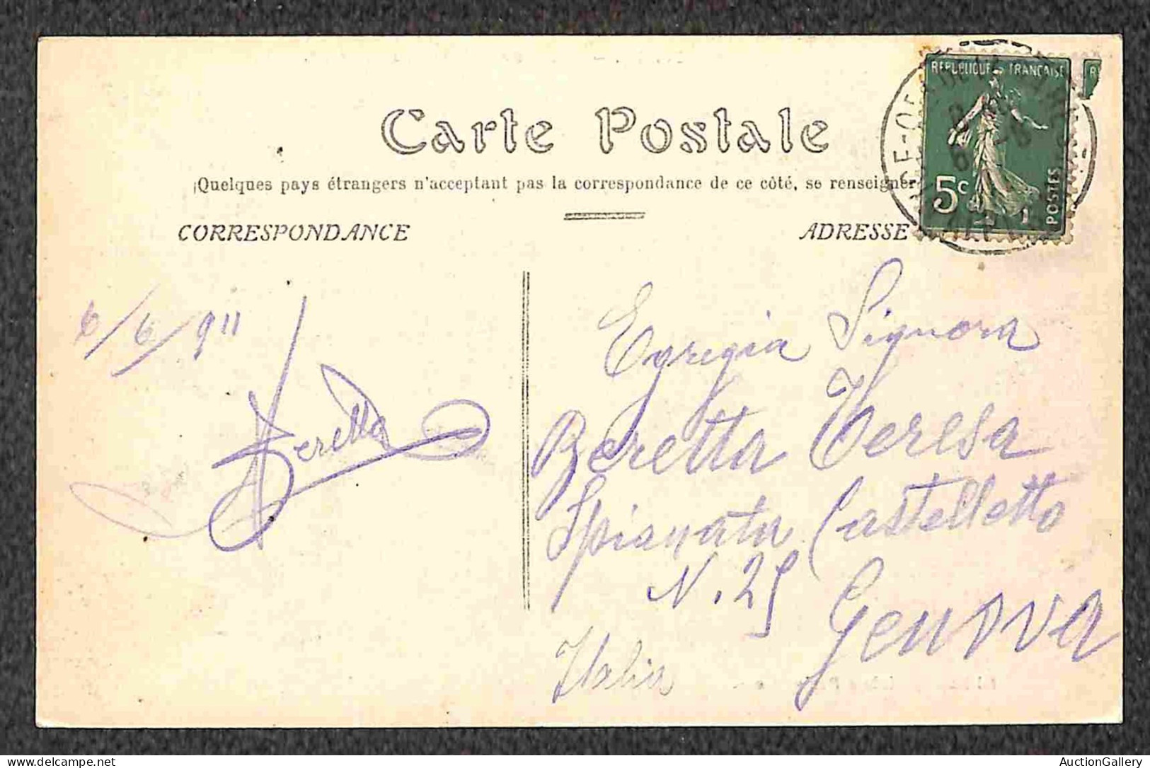 Europa - Francia - 1904/1936 - 6 cartoline (animate) usate nel periodo