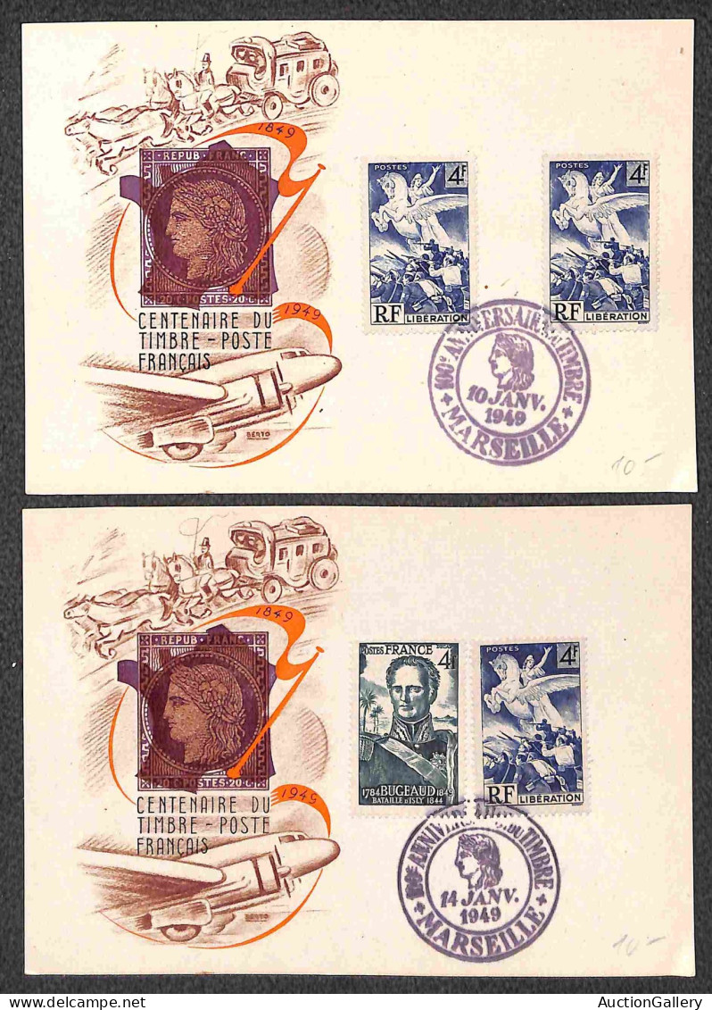 Europa - Francia - 1949 - 5 Buste + 8 Cartoline Speciali - Affrancature Del Periodo - Otros & Sin Clasificación