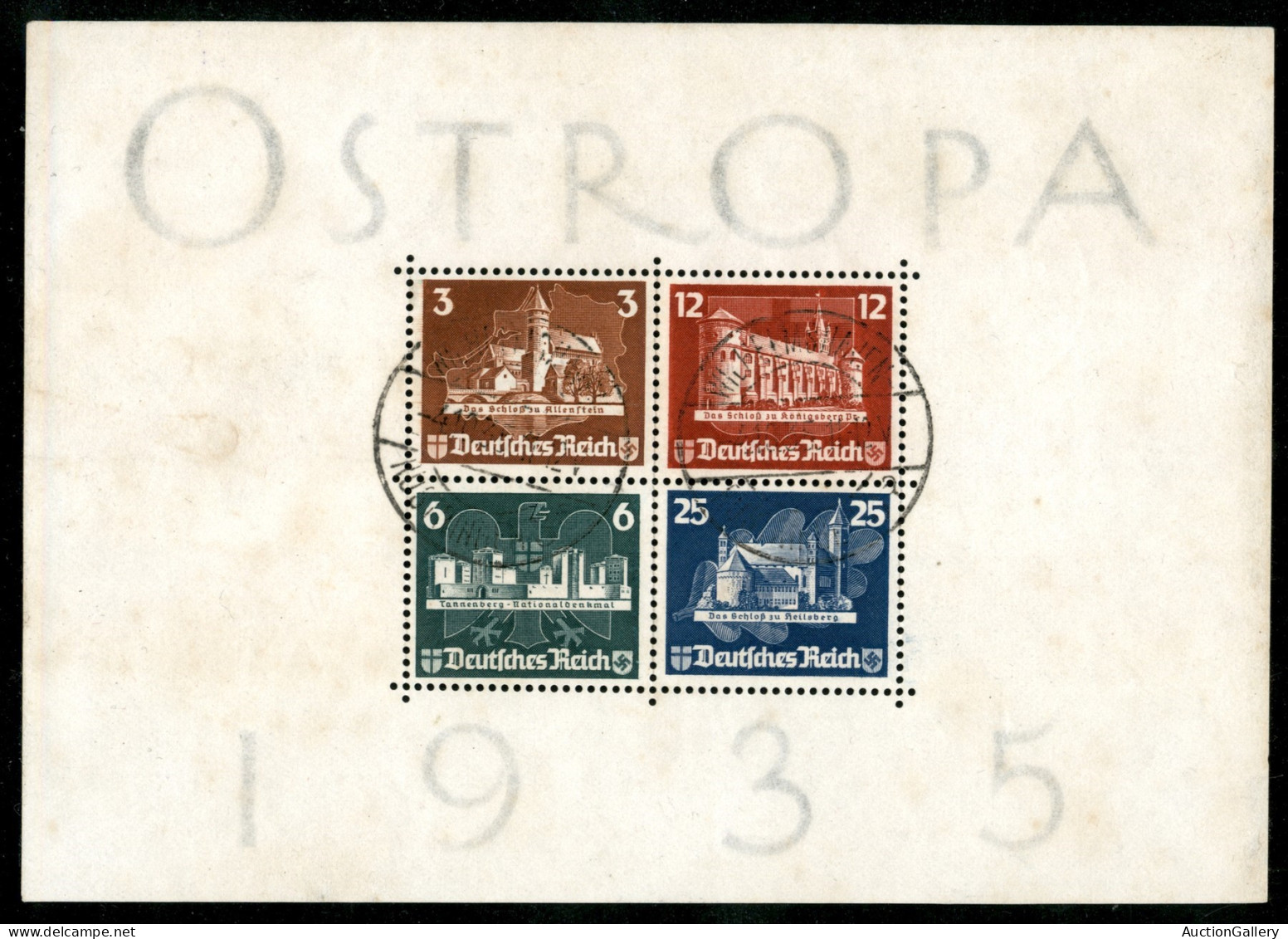 Europa - Germania - 1935 - Foglietto Ostropa (B3) - Usato - Sonstige & Ohne Zuordnung