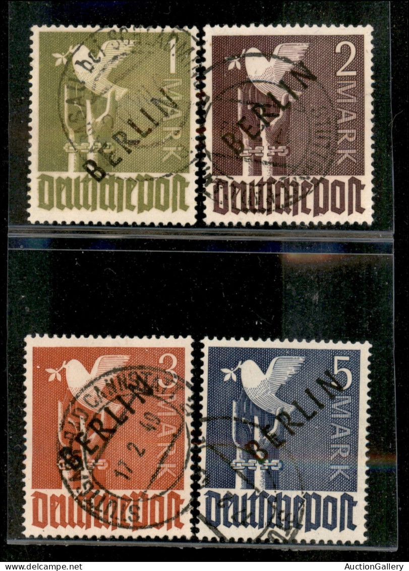 Europa - Germania - 1948 - Berlin -1 Marco/5 Marchi (17/20) - 4 Valori Usati - Molto Belli E Rari - Andere & Zonder Classificatie