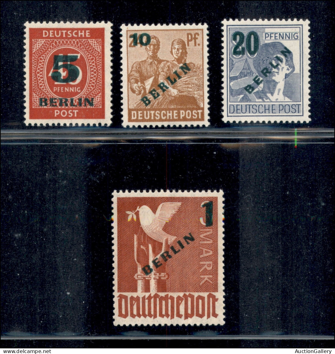 Europa - Germania - 1949 - Soprastampati (64/67) - Serie Completa - Gomma Integra - Otros & Sin Clasificación